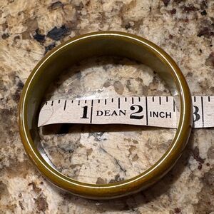 Olive Green Bangle Bracelet